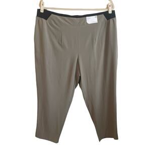 Stylus Mens Quick Dri‎ Jogger Pants 2X Khaki Straight Leg Lightweight Active
